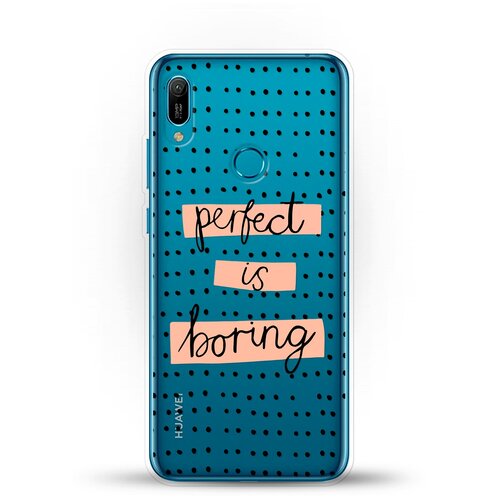 Силиконовый чехол Boring Perfect на Huawei Y6 (2019) силиконовый чехол boring perfect на huawei p40 pro