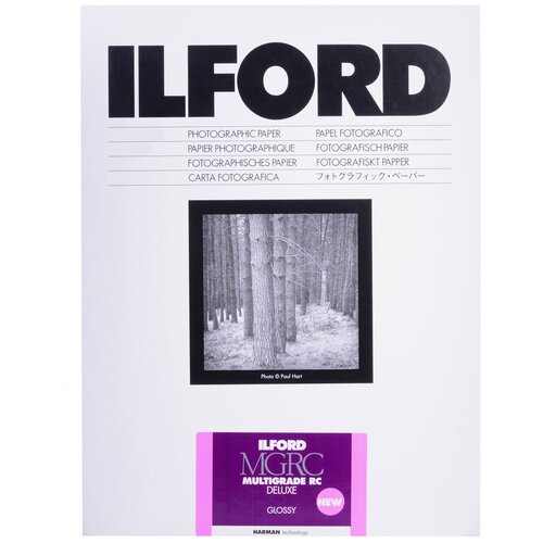 Фотобумага глянцевая Ilford MULTIGRADE RC Deluxe 17.8 x 24 см. 100 листов