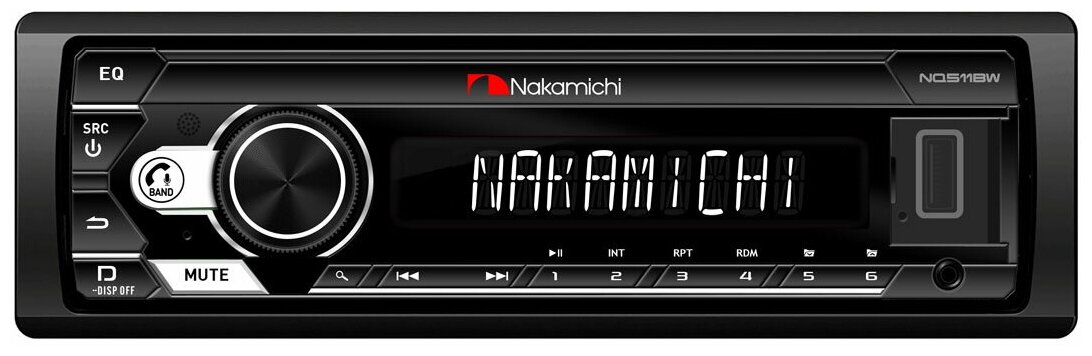 Nakamichi NQ511BW магнитола 1DIN с Bluetooth и USB