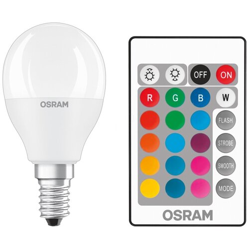 Лампа светодиодная OSRAM LED Star+ DIM с пультом, E14, P40, 5.5Вт, 2700 К