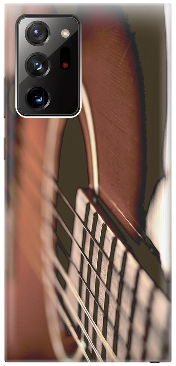 Силиконовый чехол на Samsung Galaxy Note 20 Ultra / Самсунг Ноут 20 ультра с принтом "Гитара"