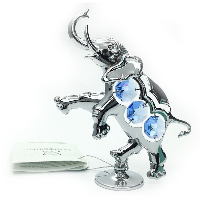 Миниатюра Crystocraft Танцующий слон с кристаллами Swarovski U0099-001-CBL