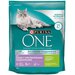 Корм сухой для взрослых кошек PURINA ONE с высоким содержанием индейки и рисом, с чувствительным пищеварением и разборчивым вкусом в еде, 750г. х 3шт.