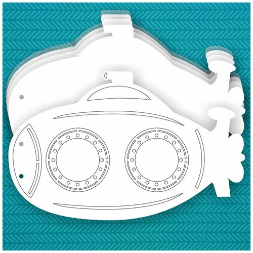 Заготовка для альбома Подводная лодка