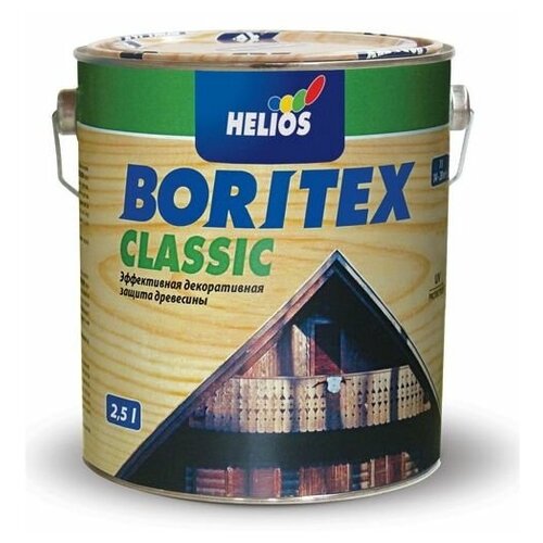 Helios BORITEX CLASSIC / Боритекс Классик Пропитка по дереву 0,75л зеленая