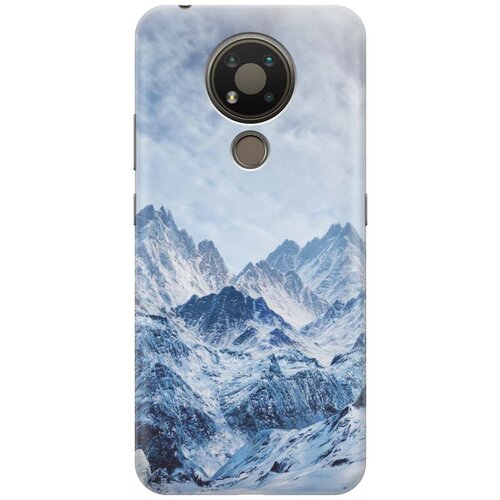 Ультратонкий силиконовый чехол-накладка для Nokia 3.4 с принтом Снежные горы ультратонкий силиконовый чехол накладка для realme c21 с принтом снежные горы