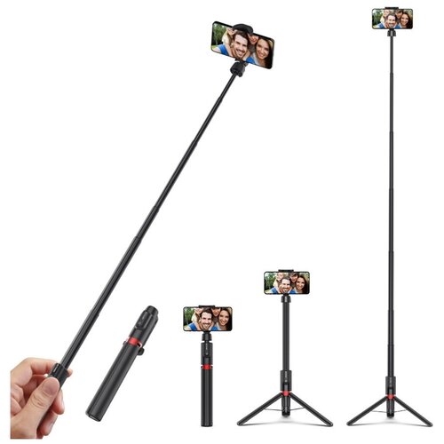 фото Селфи-палка blitzwolf bw-bs10 plus multifunctional selfie stick tripod 1300mm long length black