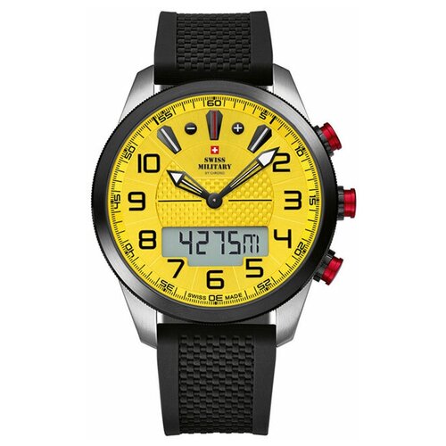 Наручные часы SWISS MILITARY BY CHRONO Swiss Military by Chrono SM34061.03, желтый, черный