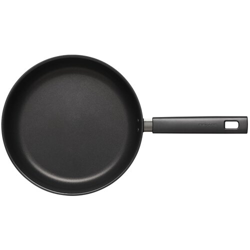 фото Сковорода fiskars hard face 1052224 круглая 28см ручка несъемная без крышки черный