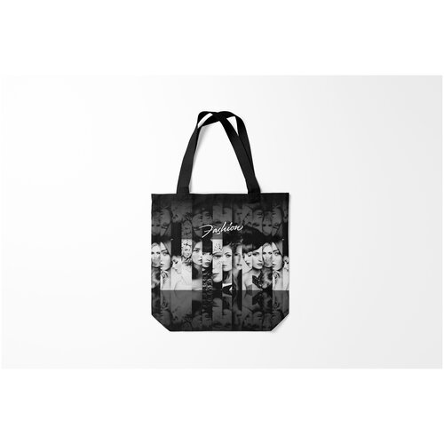 фото Сумка-шоппер / 40х40 см / девушкам / красивые рисунки fashion burnettie