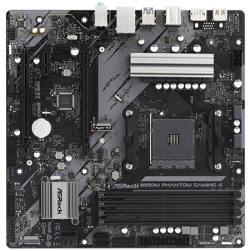 Материнская плата SocketAM4 ASRock B550M PHANTOM GAMING 4 LGA AM4 B550 4xDDR4 mATX GbLAN RAIDHDMIDP 947600₽