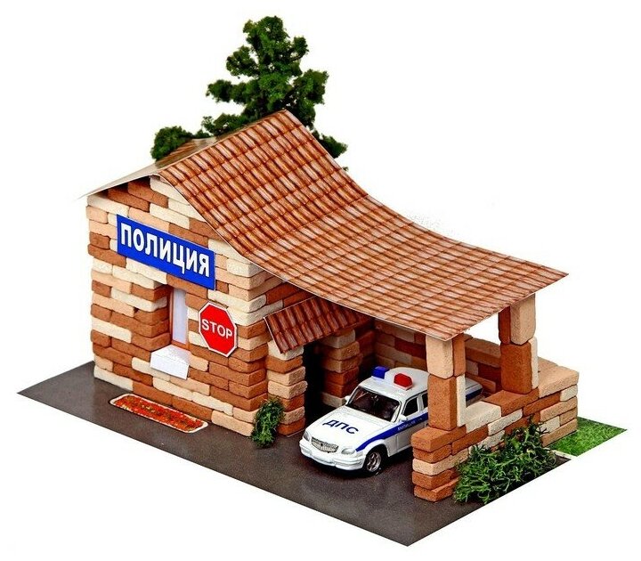 Архитектурное моделирование Конструктор из кирпичиков "Полиция", 270 деталей