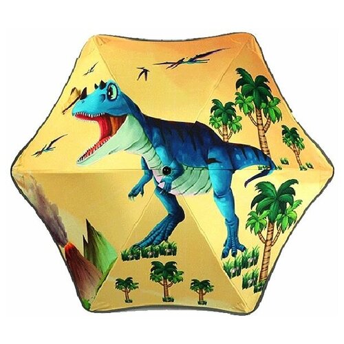 Детский зонт-трость LACOGI, мультгерои, Тираннозавр, диаметр 87 см, диаметр 87 см