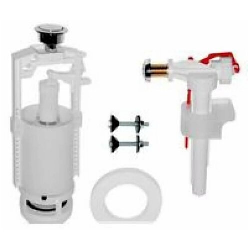 Арматура для бачка унитаза c бок. лат. подводом 1/2 