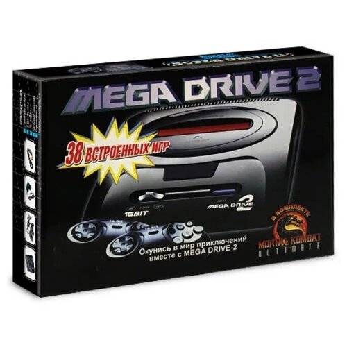 фото Игровая приставка sega mega drive 2 (2 джойстика + 38 игр включая mk3:u) китай