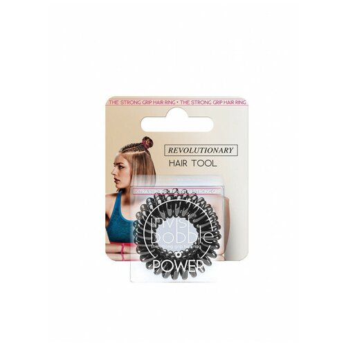 Резинка-браслет для волос POWER True Black, 3 шт., Invisibobble