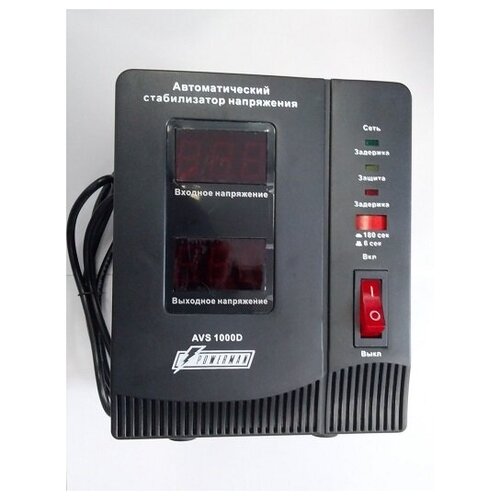 Стабилизатор напряжения Powerman 1000 ВA, BLACK