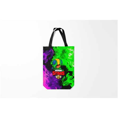 фото Сумка-шоппер / 31х42 см / геймерам / brawl stars leon burnettie