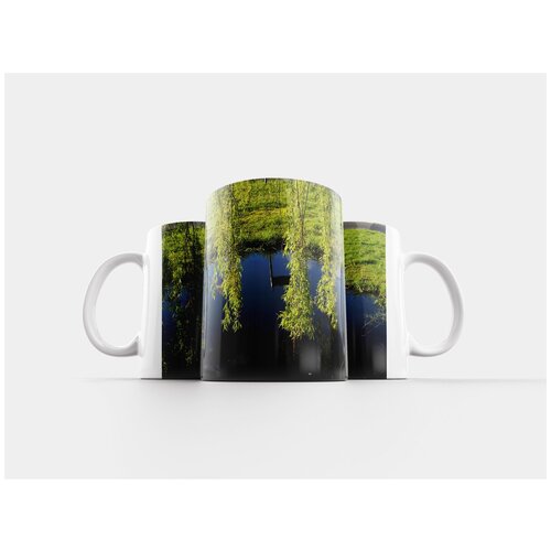 фото Кружка "деревянный мост, пересечение, вода" 320 мл lotsprints