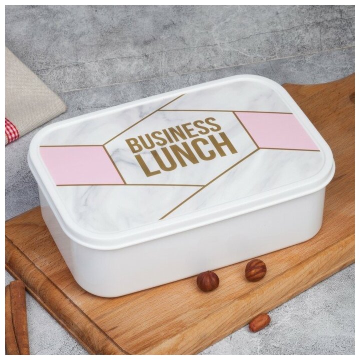 Ланч-бокс прямоугольный "Business lunch" 1,2 л