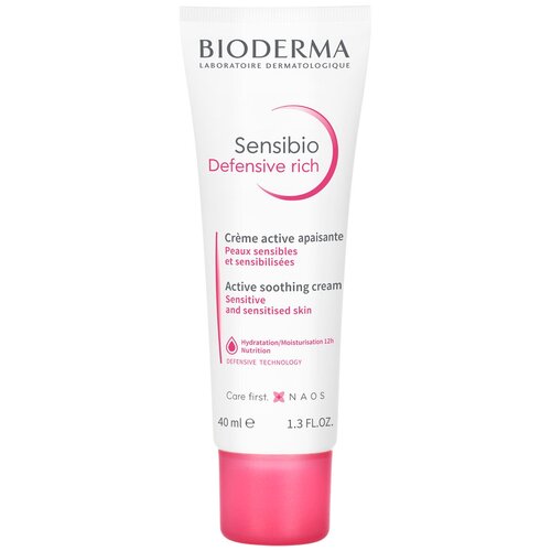 BIODERMA сенсибио Defensive Насыщенный крем для чувствительной кожи, 40 мл