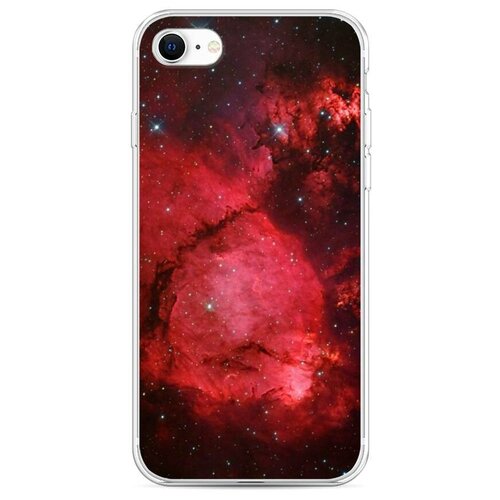 фото Силиконовый чехол "космос красный" на apple iphone7/8/se 2020 / айфон 7/айфон 8 case place