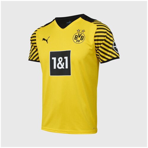 Футболка игровая домашняя Puma Borussia Dortmund сезон 2021/2022 желтого цвета