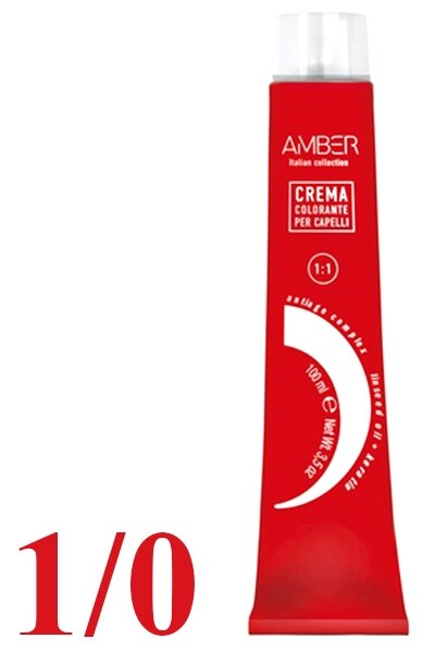 Крем-краска AMBER 1/0, 100 мл — фото 1