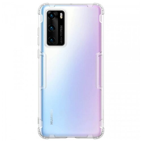 фото Nillkin nature прозрачный силиконовый чехол для huawei p40