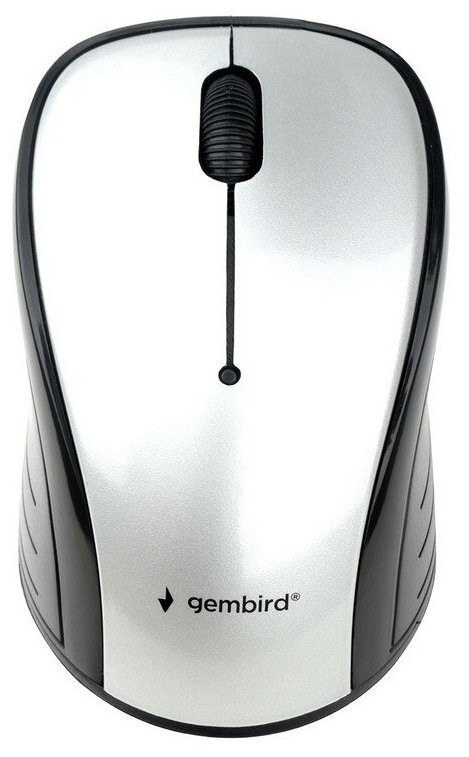 Мышь беспроводная Gembird MUSW-295, 2.4 ГГц, серый, 3 кнопки, 1000DPI