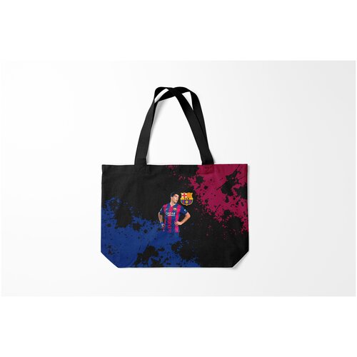 фото Сумка-шоппер / 46х35 см / известные футболисты / луис альберто суарес barcelona суарес. burnettie