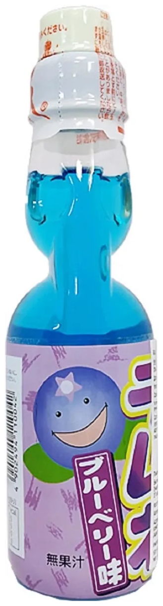 Газированный напиток Ramune (Рамуне) Lemonade Голубика, 200 мл, стекло