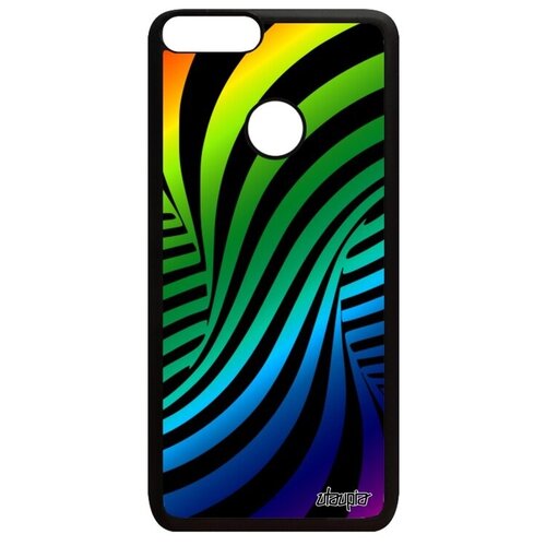 фото Необычный чехол для мобильного // huawei p smart 2018 // "иллюзия торнадо" дизайн мираж, utaupia, цветной