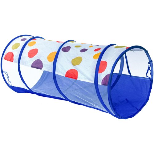 Детская палатка Туннель Игрокат бело-синий