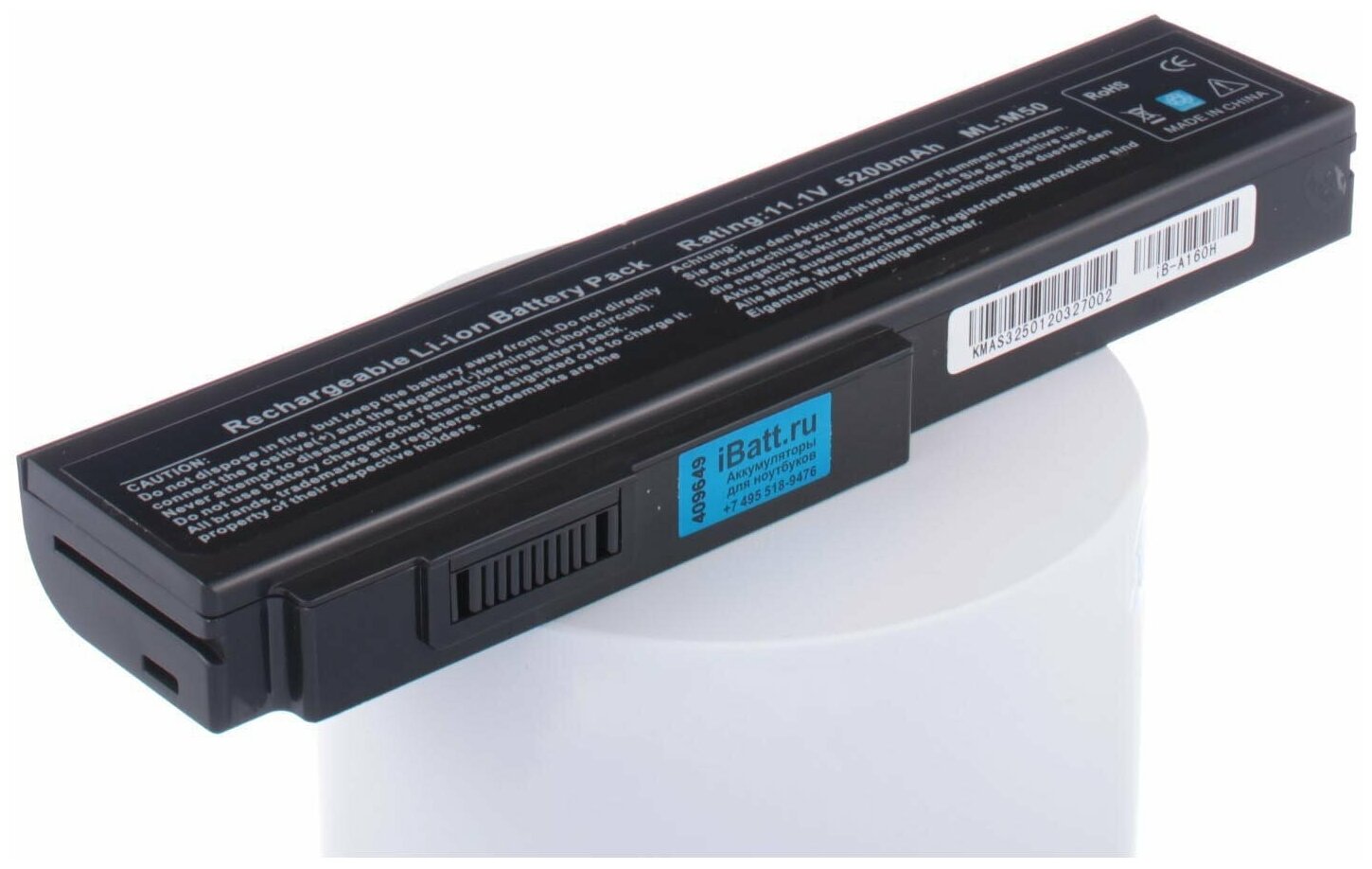 Аккумуляторная батарея iBatt iB-U1-A160H 5200mAh для Asus x5ms N52D N52DA Lamborghini VX5 N52S PRO B43V N52J PRO ADVANCED B43V N52A N52SV N52V N52JF N53S N53 N53SV N61 N61Vg M50S N61D N53SM N61DA M50Vm N61Jv M50Vc N53Jg