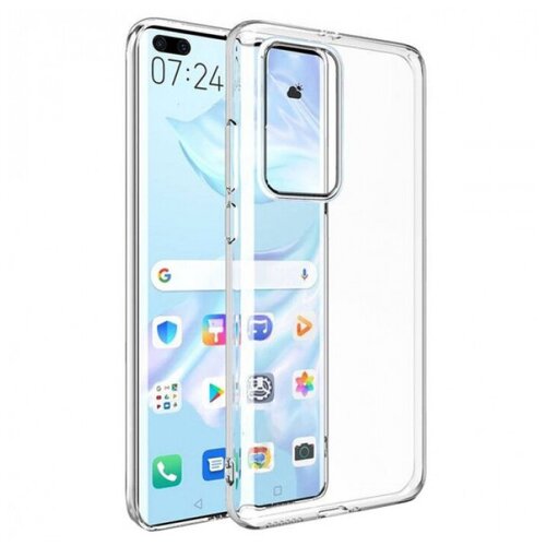 Clear Case Прозрачный TPU чехол 2мм для Huawei P40 luxury real leather case for huawei p40 pro leather case magnetic adsorption for huawei p40 pro flip case cover plain