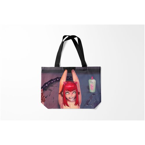 фото Сумка-шоппер / 46х35 см / аниме / ahegao лика заповедник зелирия burnettie