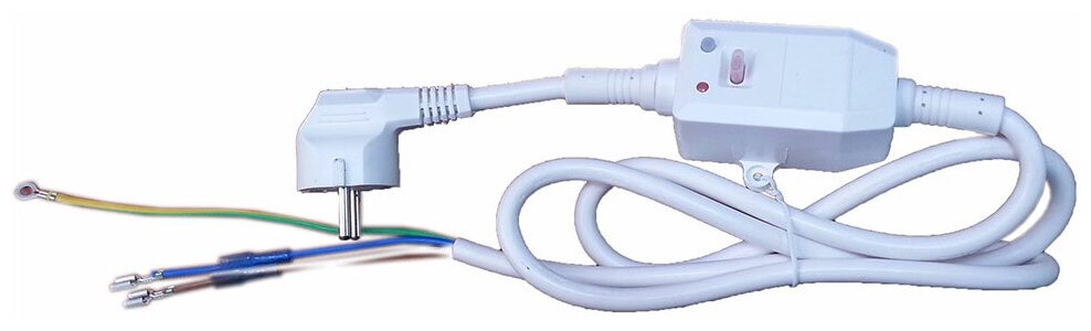 Шнур сетевой с УЗО 16/0,03А, контакты под разъём, 220V (WTH219UN)