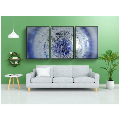 фото Набор модулных постеров для интерьера "текстуры, пузыри, справочная информация" 60x90 см. в тубусе, без рамки lotsprints