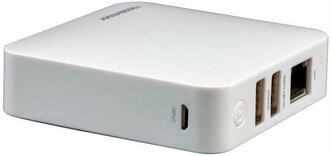 Универсальный внешний аккумулятор Ross&Moor PB-X5 5200 мАч белый +Wi-Fi роутер с возможностью подключения 3G модема