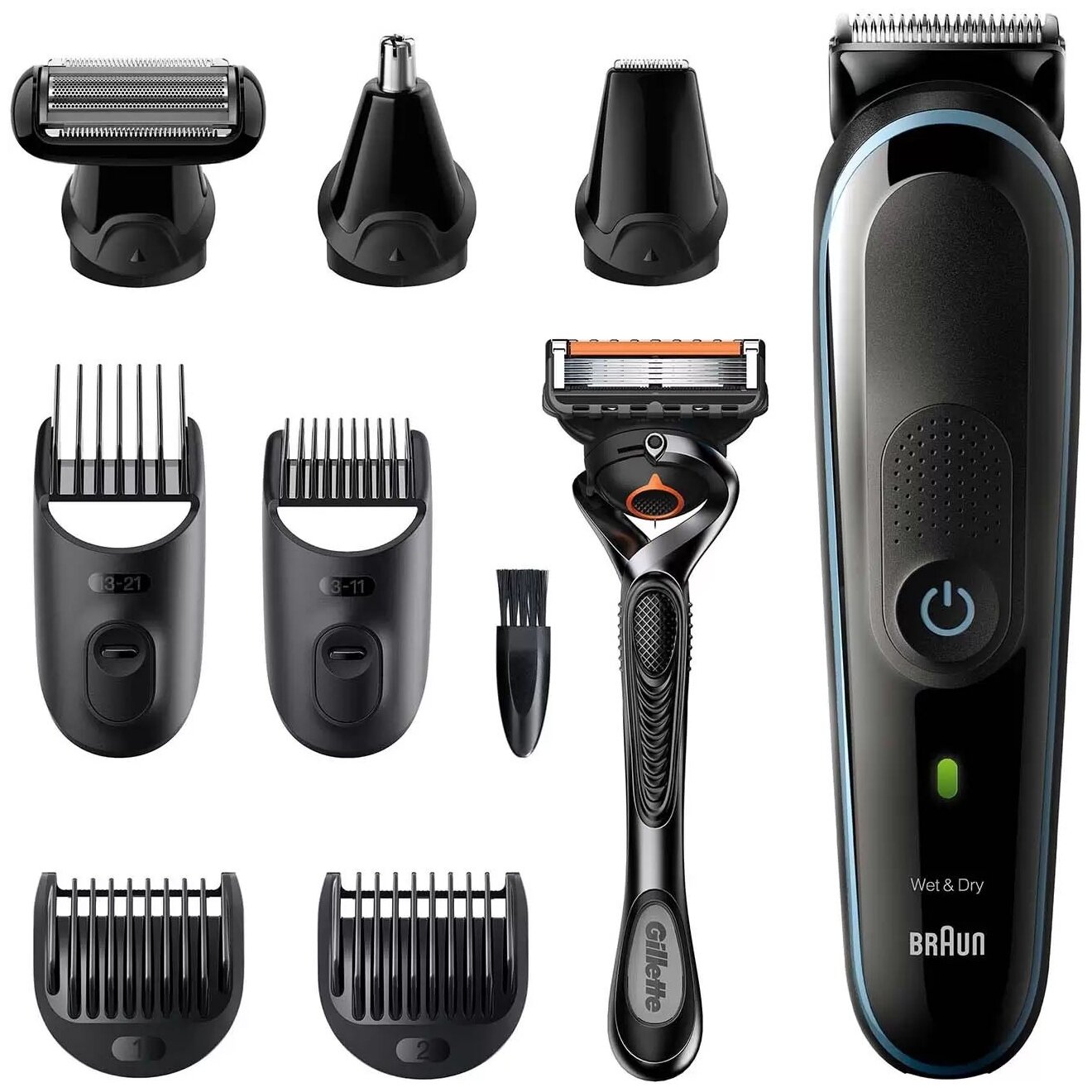 Триммер BRAUN MGK5380 + бритва Gillette - фотография № 1