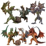 Драконы и динозавры для детей серии 