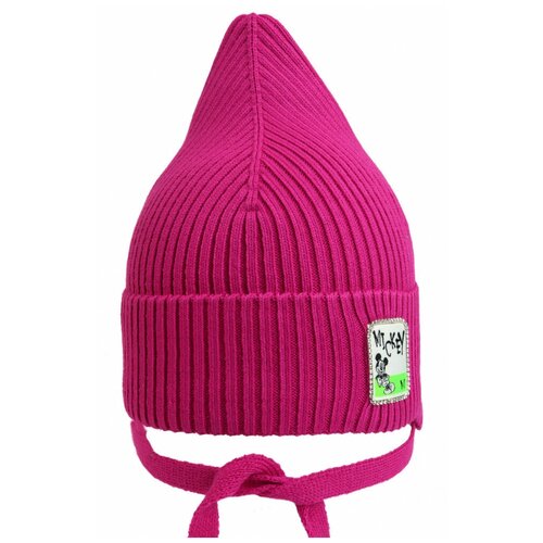 Шапка детская Marsel Family, цвет розовый, размер 52-54, с завязочками