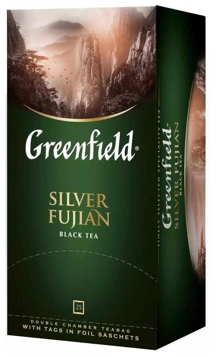 Greenfield чай черный китайский плантационный из Фуцзяни пакетированный Silver Fujian 2г*25п - фотография № 6