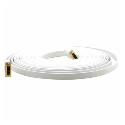 Плоский кабель DVI-DVI Kramer C-DM/DM/FLAT(W)-15 4.6m