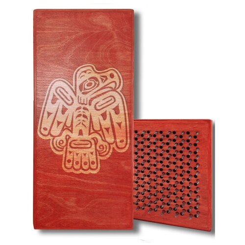 фото Доска садху с динамическими гвоздями, индеец - 290 шаг 10мм красная goodwood