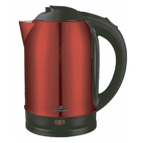 фото Добрыня чайник эл do-1233r (2,0л) 1800вт нжс, красный
