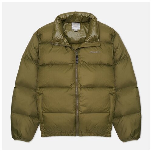 фото Мужской пуховик gramicci down puffer оливковый , размер xxl
