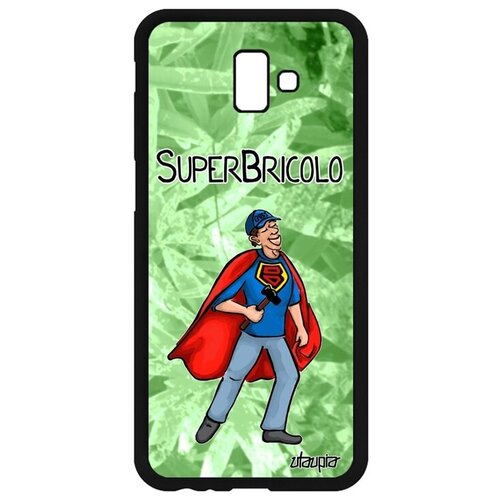 фото Красивый чехол для смартфона // galaxy j6 plus 2018 // "супермастер" комичный специалист, utaupia, светло-зеленый