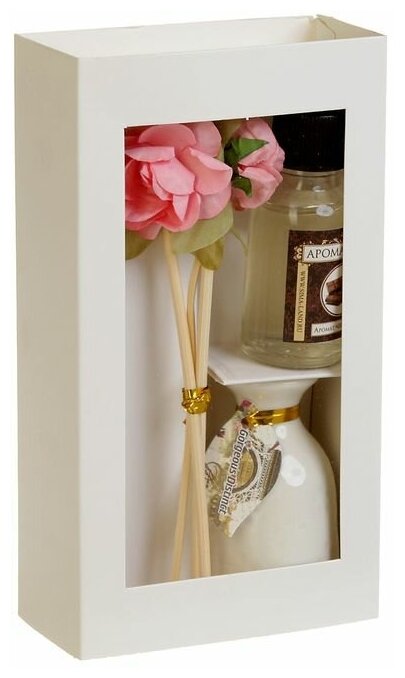 Набор подарочный "Прованс": ваза керамическая, аромамасло шоколад, декор, "Богатство Аромата"